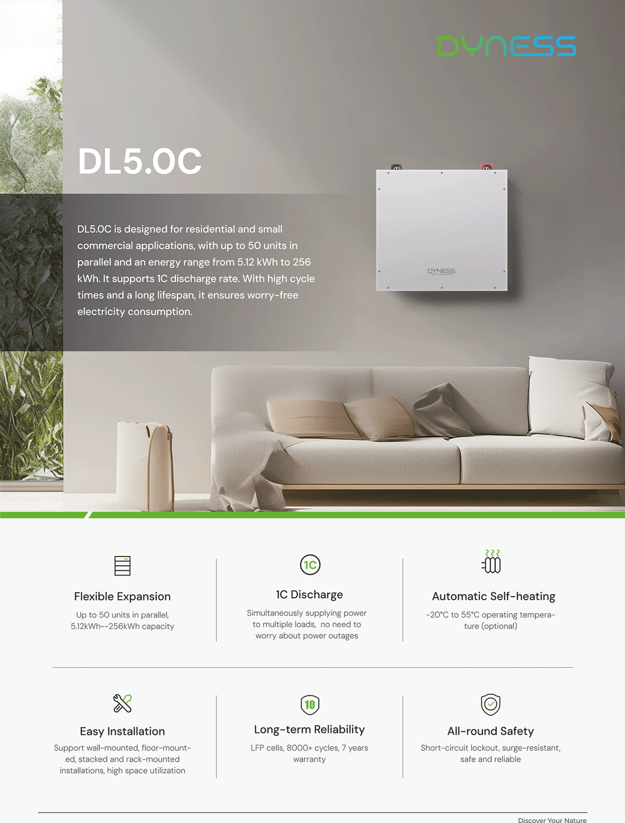 Pin Lưu Trữ Dyness DL5.0C Áp Thấp - Ảnh 2