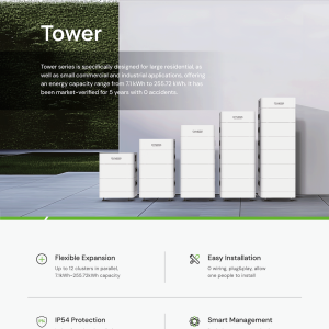 Alternative view of Pin Lưu Trữ Áp Cao Dyness TOWER Model: TOWER (T7-T21)