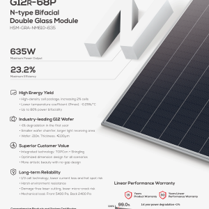 Alternative view of Tấm pin năng lượng mặt trời TCL 620Wp -  HSM-GRA-NM620