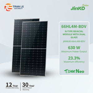Tấm Pin Năng Lượng Mặt Trời Jinko 630Wp TOPCon