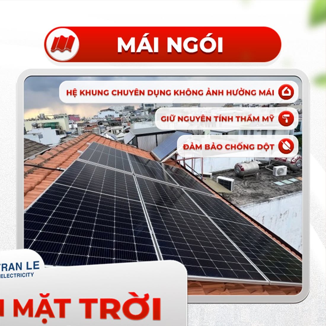 Mái nhà nào lắp được năng lượng mặt trời - mái ngói giữ nguyên thẩm mỹ