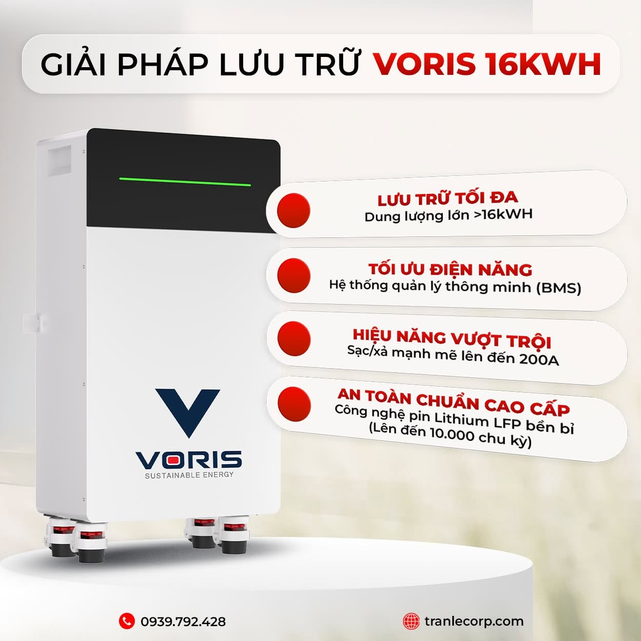 Pin luu tru voris 16kwh 
