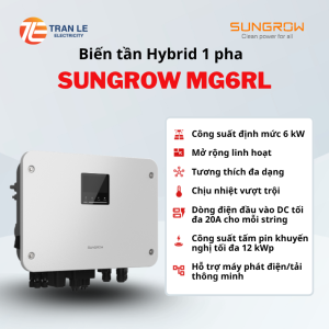 Biến tần hybrid Sungrow MG6RL 6kW 1 pha